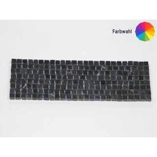 Bordüre 8 Reihen - 1 farbig 10x10 mm Kante gebrochen