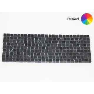 Bordüre 9 Reihen - 1 farbig 10x10 mm Kante gebrochen