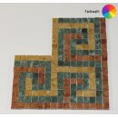 Eckbordüre POSEIDON klein 9 R, 3 F, 20x20 mm Kante...