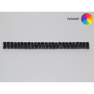 Borddüre 2 Reihen 1 farbig 15x15 mm Kante gesägt