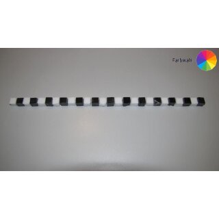 Borddüre 1 Reihe 2 farbig 15x15 mm Kante gesägt
