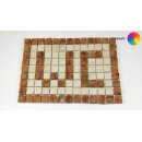 2 Buchstaben bzw. Ziffer - Mosaiksteine 1x1 cm - Kanten...