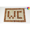 2 Buchstaben bzw. Ziffer - Mosaiksteine 2x2 cm - Kanten...