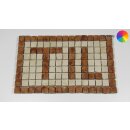 Wörter mit 3 Buchstaben - Mosaiksteine1,5x1,5 cm -...