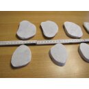 CARRARA - Malplatten - oval 3-10 x 1 cm