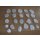 CARRARA - Malplatten - oval 3-10 x 1 cm