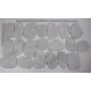 CARRARA - Malplatten - oval 8-15 x 1 cm