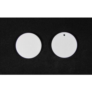 THASSOS - Malplatten - rund ca. 6,1x1 cm, Obf. geschliffen