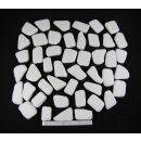 THASSOS - Malplatten - polygonal ca. 3-9 x 2 cm getrommelt
