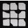 THASSOS - Malplatten ca. 10x10x1 cm, Obf. getrommelt - B-WARE