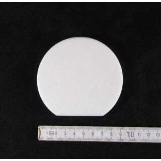 THASSOS - Malplatten - rund als Stele ca. 9,5x1 cm, Obf. geschliffen