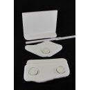 THASSOS Plattenhalter f. Malplatten 20x15 x1 cm, quer m. 1 Licht